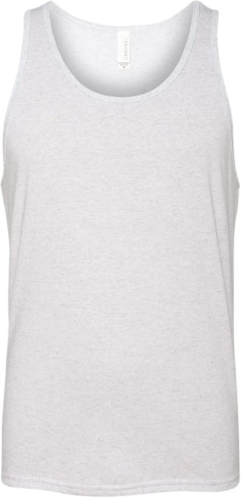 Bella Canvas Unisex Jersey Tank, White Fleck Triblend, Small