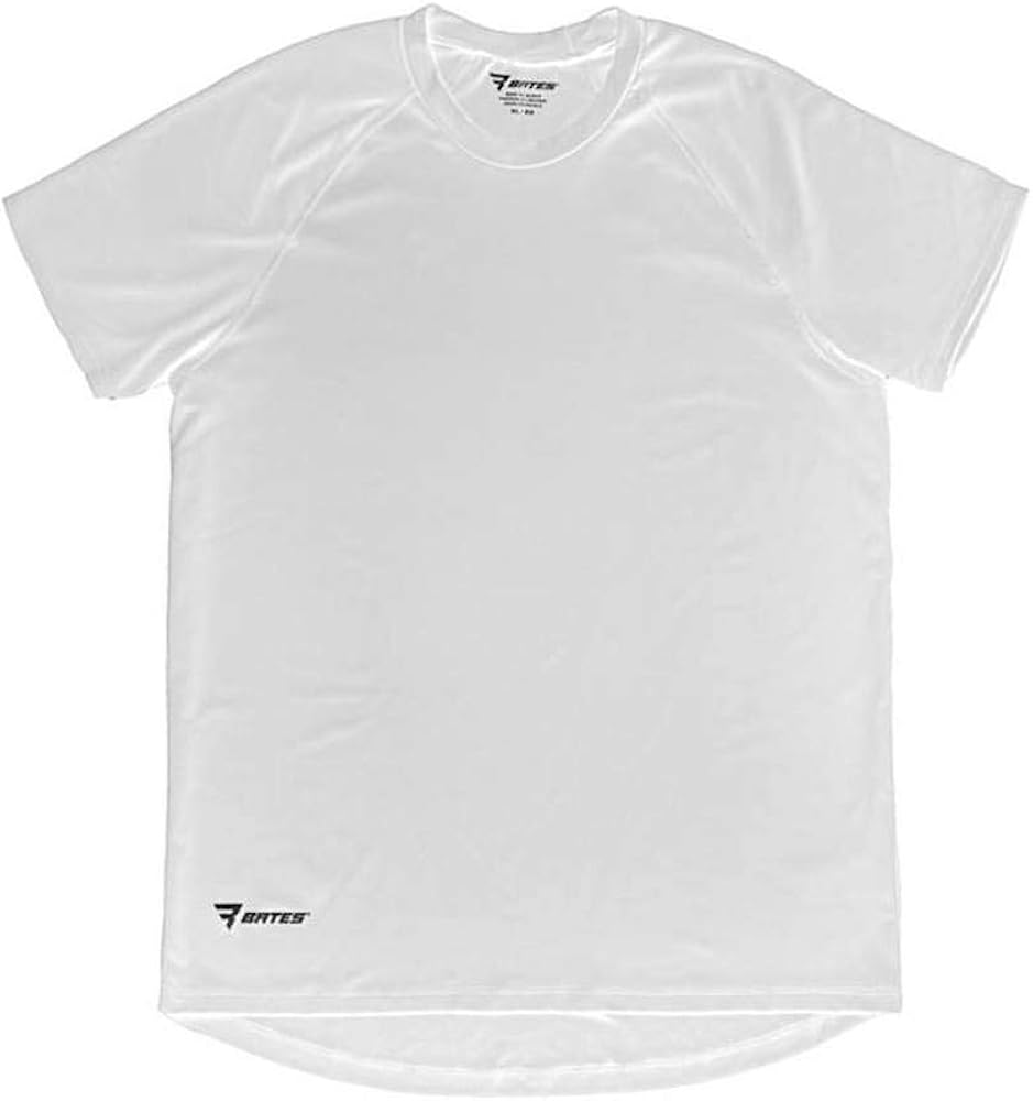 Bates Men's Performance Crew Shirt, Large, White