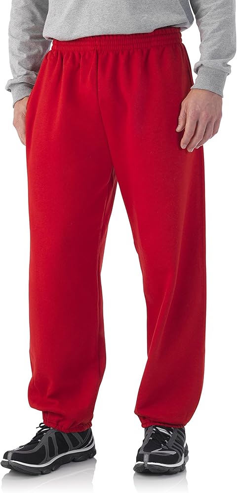 Fruit of the Loom Men's Elastic Bottom Sweatpant