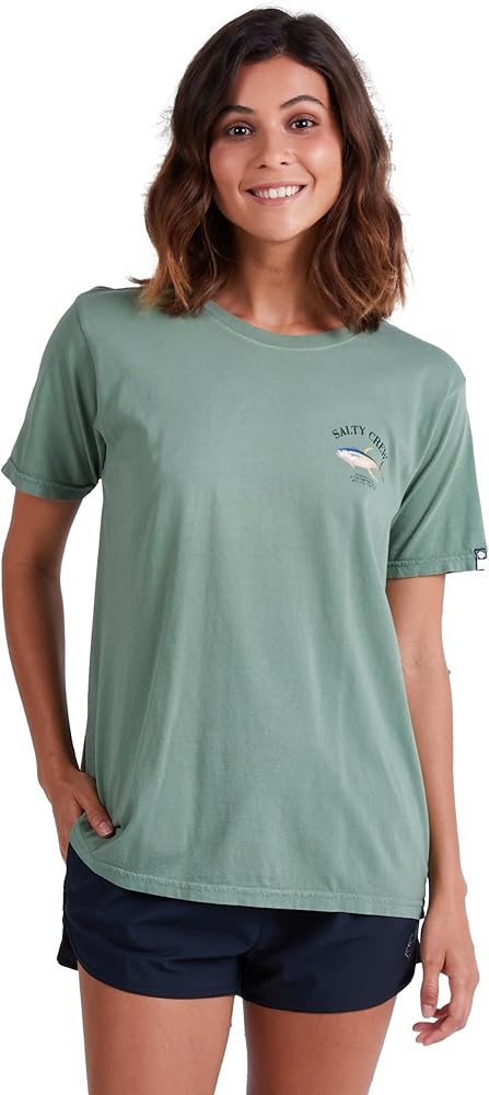 Salty Crew Ahi Mount Boyfriend Short Sleeve Tee Sage Green LG