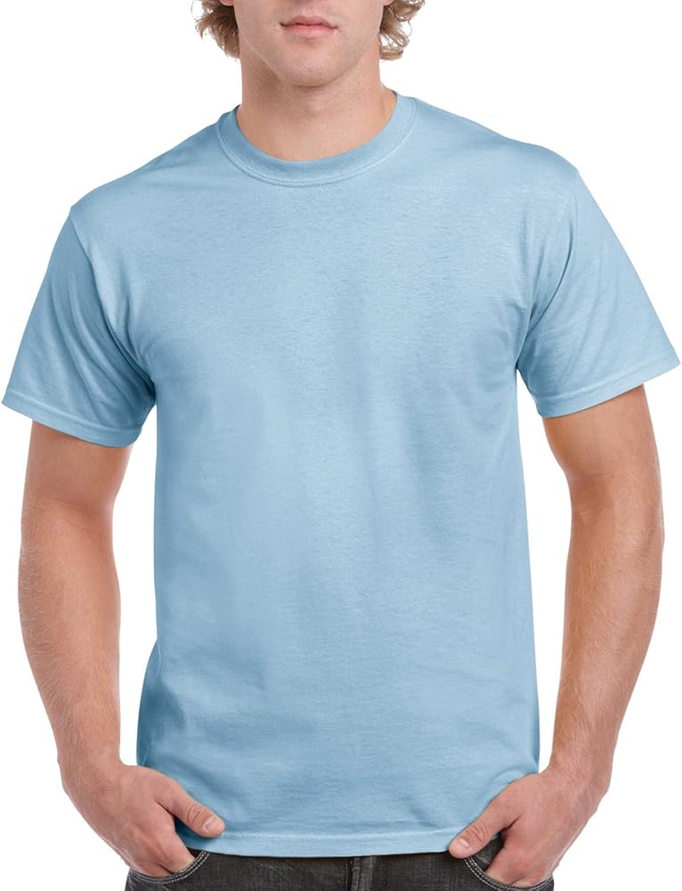 Gildan Men's G2000 Ultra Cotton Adult T-shirt, Light Blue, Medium