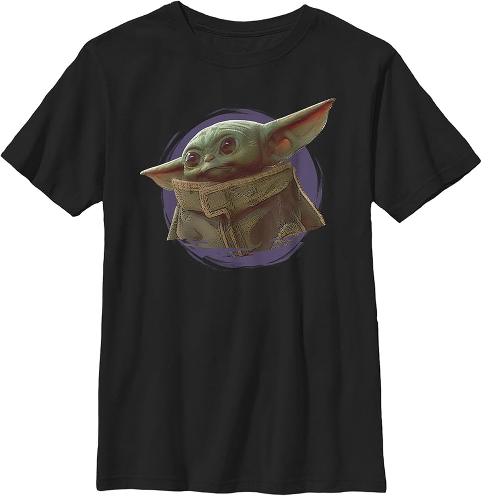 Fifth Sun Men's The Mandalorian The Child Purple Swirl T-Shirt