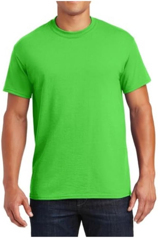 Gildan Dry Blend (800), T Shirt. Electric Green