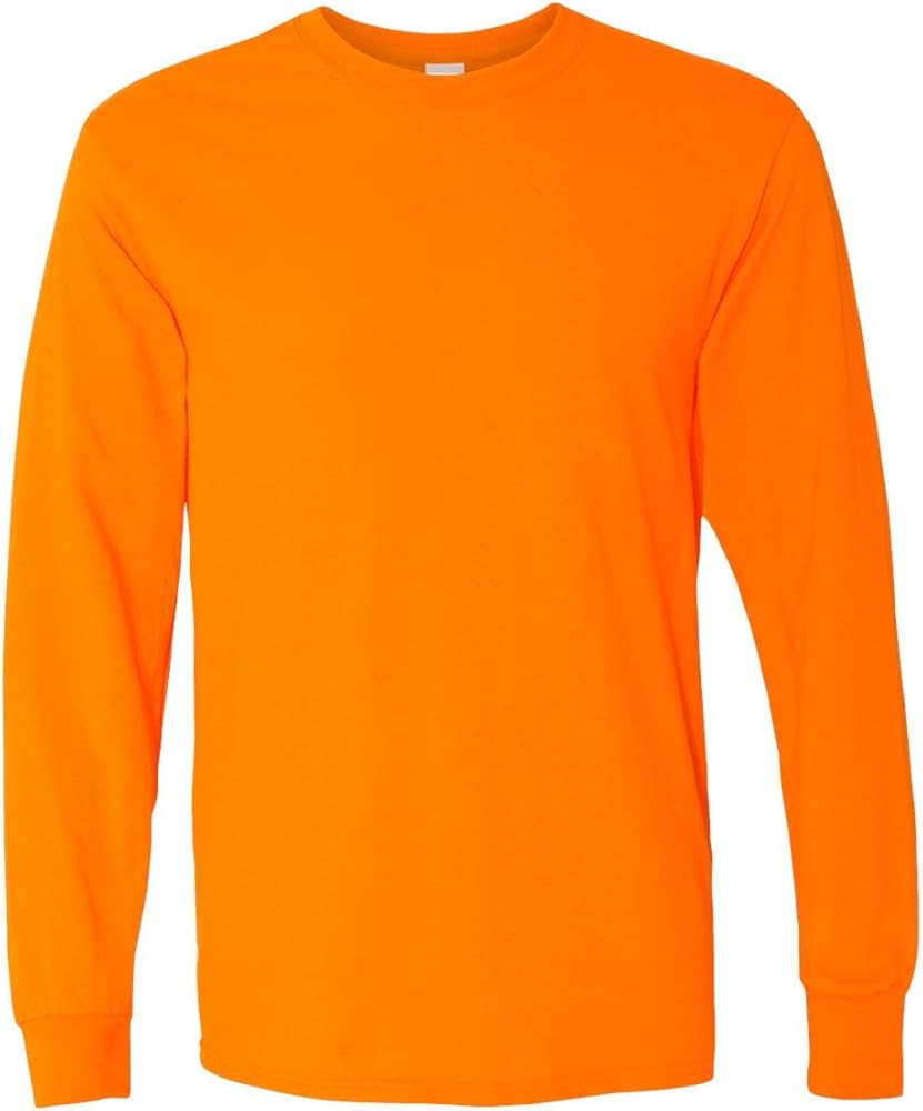 Gildan Long Sleeve, (G540) Tshirt, Safety Orange, XX-Large