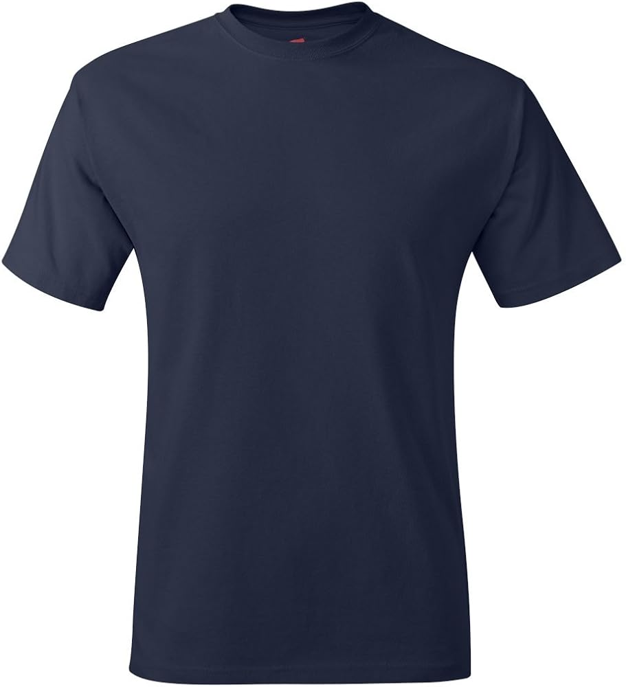 Hanes Mens Tagless 100% Cotton T-Shirt, Small, Navy