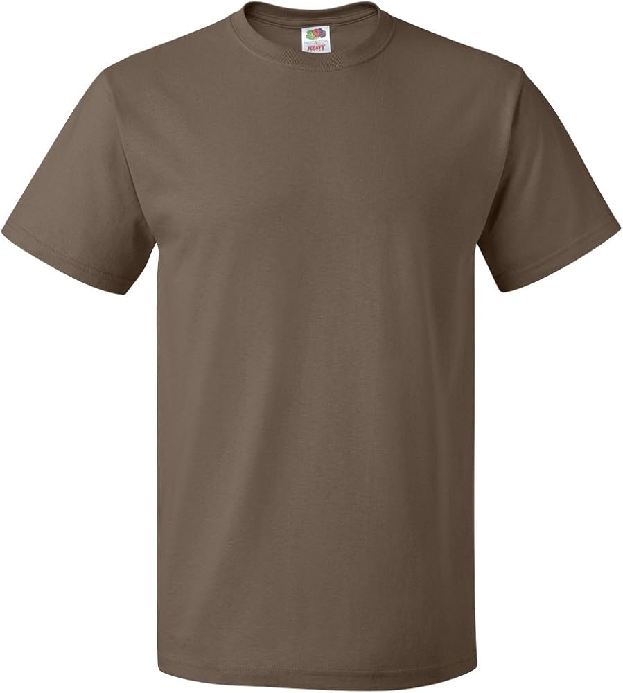 Men's Seamless Lightweight T-Shirt, Chocolate, Small