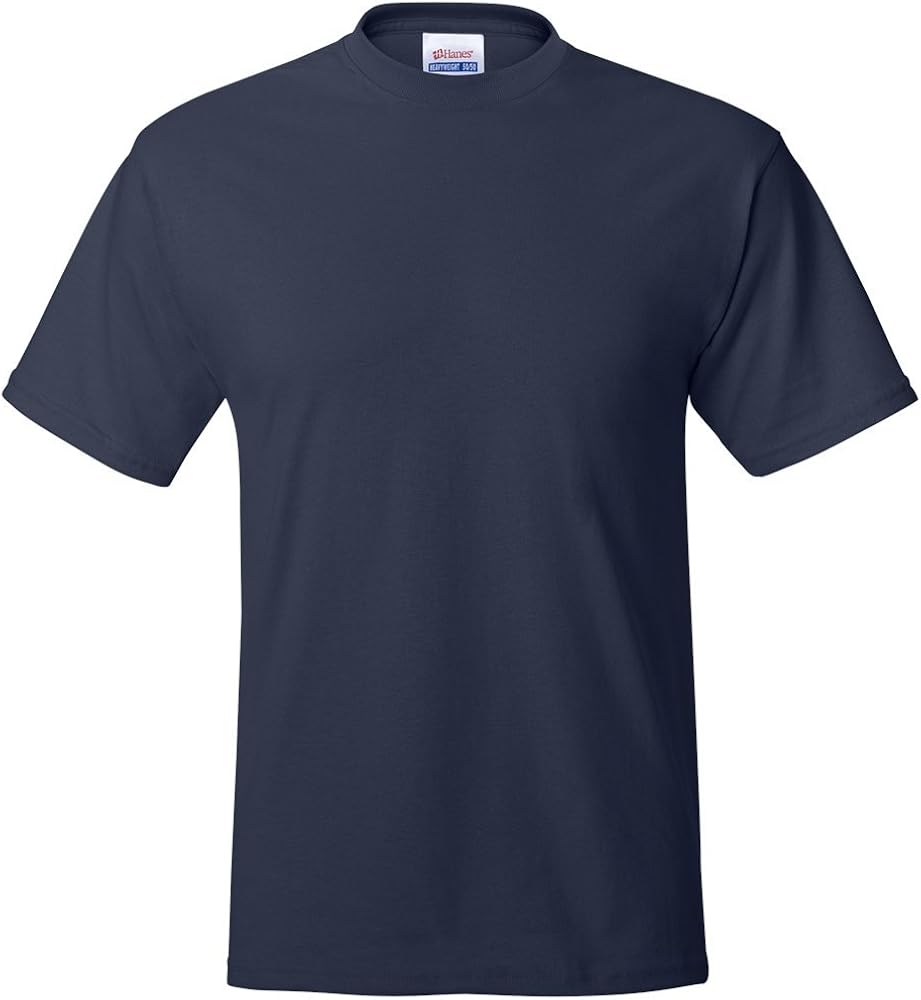 Hanes Adult ComfortBlend EcoSmart T-Shirt, Navy, 3X ( Pack of 3 )