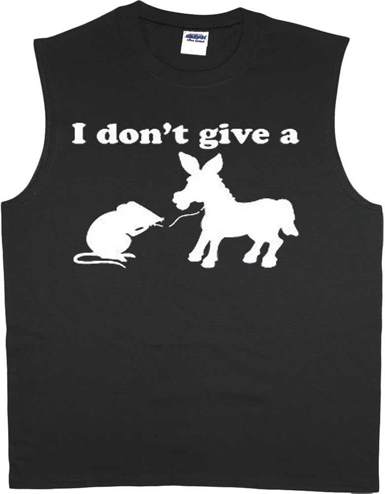 Donkey Rat Funny T-Shirt Sleeveless Muscle Tee Mens Tank Tops