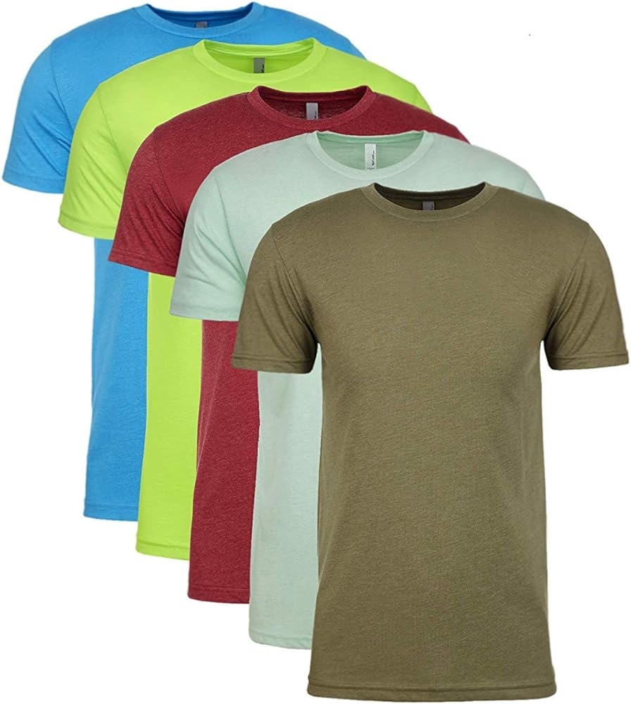 Next Level Premium Fitted CVC Crew Tee X-Large (Pack of 5) Assorted 4