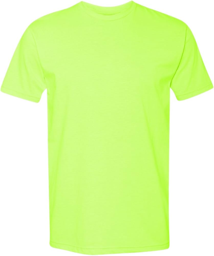 Next Level N6210 Premium Fitted CVC Crew Tee Neon Yellow X-Small