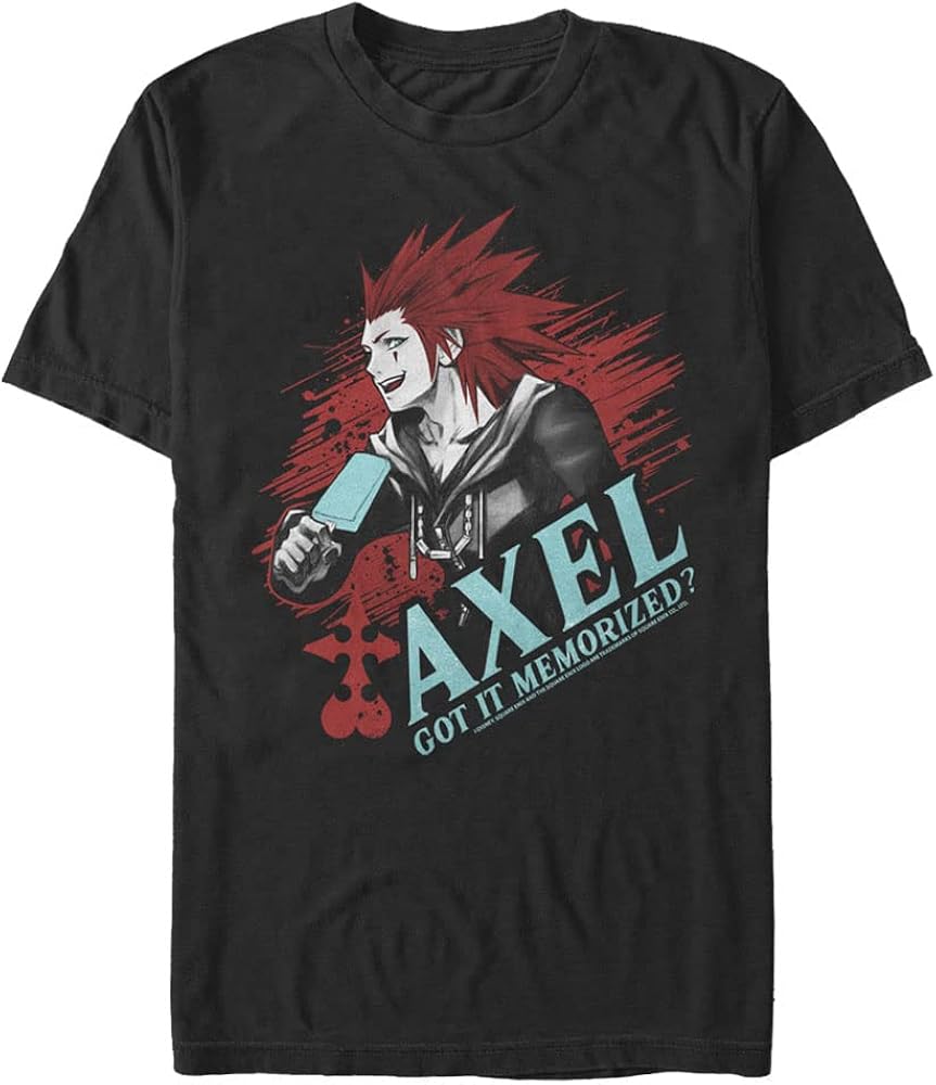 Disney Big & Tall Kingdom Hearts Solo Axel Men's Tops Short Sleeve Tee Shirt