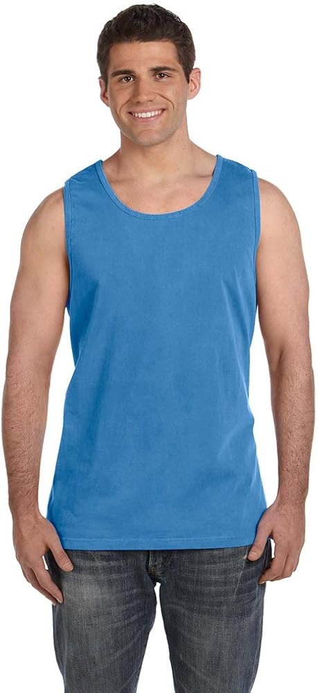 Comfort Colors Ringspun Garment-Dyed Tank, 2XL, Royal Caribe