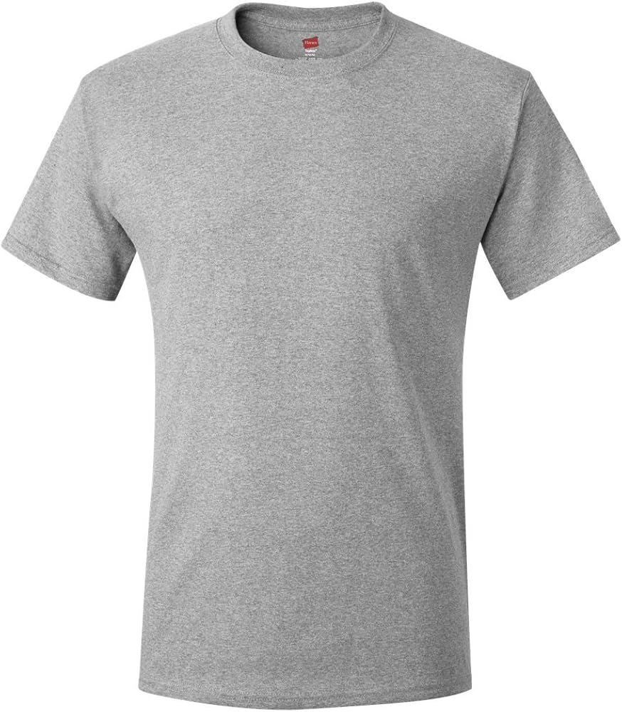 Hanes mens 6.1 oz. Tagless T-Shirt(5250T)-LIGHT STEEL-XL