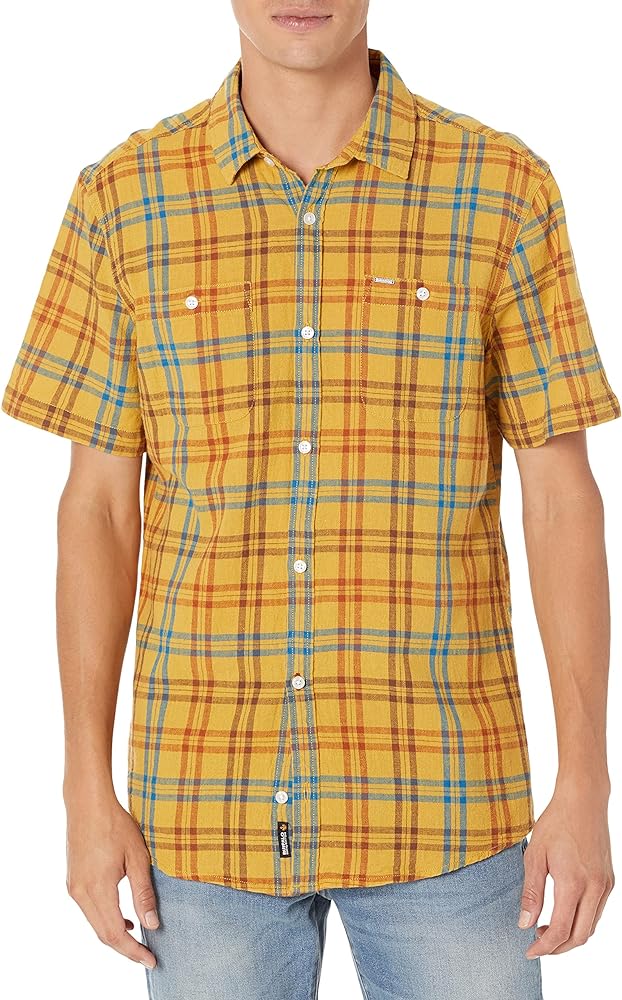 Buffalo David Bitton Men's Short Sleeve Plaid Button Down