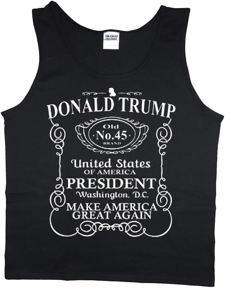 Mens Tank Tops Trump 2024 T-Shirt Sleeveless Muscle Tee