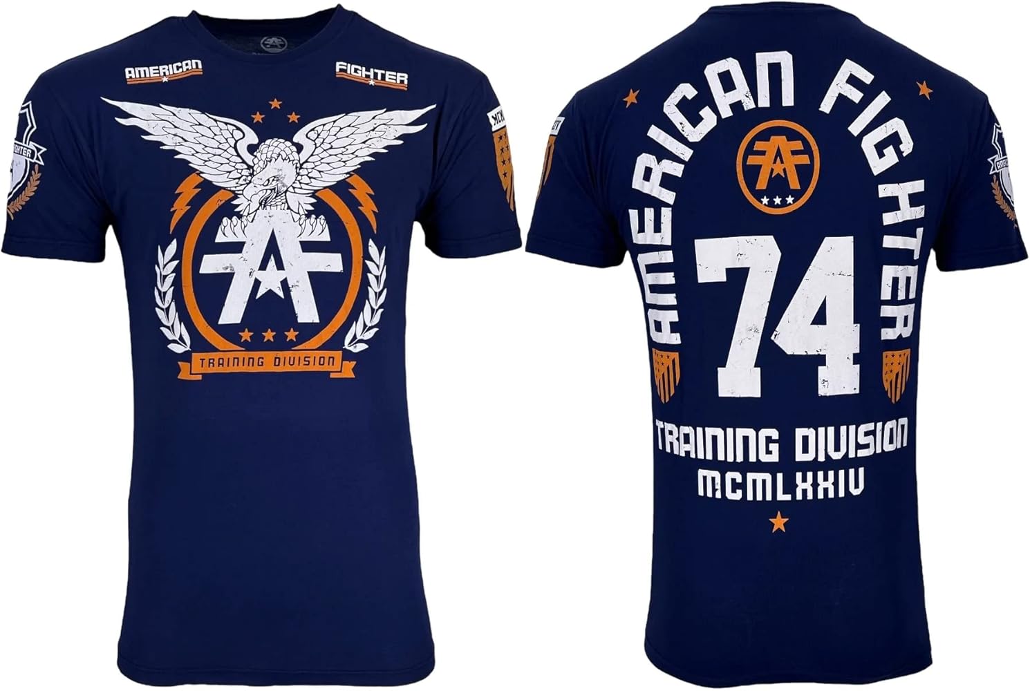 American Fighter Men's T-shirt Take Flight Crew Neck Navy