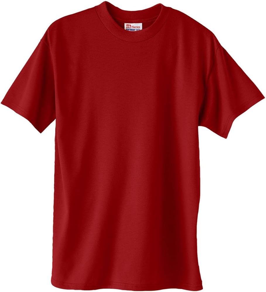 Hanes by ComfortBlend EcoSmart Crewneck Men's T-Shirt_Deep Red_XL