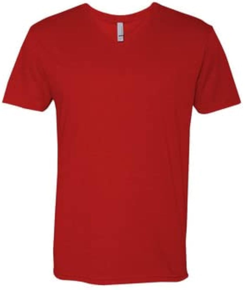 Next Level Men's V-Neck Fitted Tee (6440) Cardinal