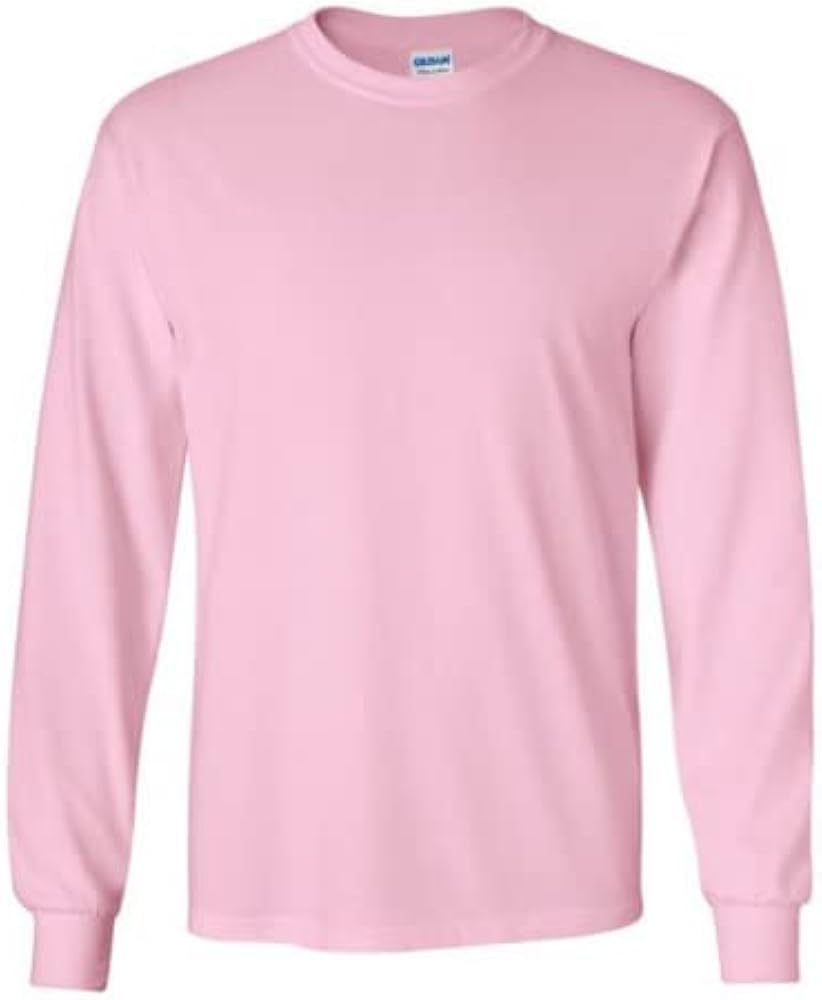 Gildan Long Sleeve, (G540) Tshirt Pink, XX-Large