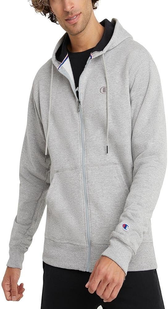 Champion Men's Zip-Up Hoodie, Powerblend, Zip-Up Hoodie Sweatshirt for Men (Reg. or Big & Tall)