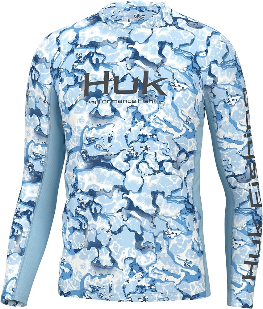 HUK Men's Icon X Pattern Long Sleeve, Performance Fishing Shirt