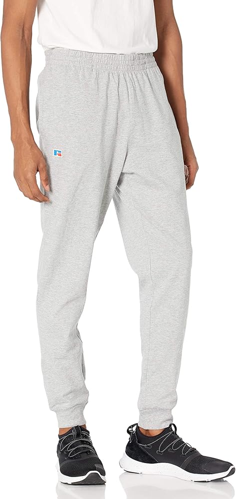 Russell Athletic Men's Jersey Cotton Joggers with Pockets