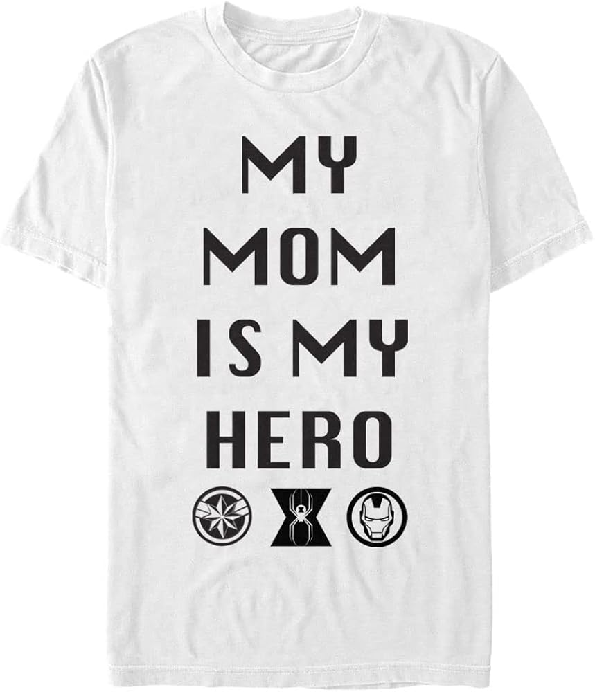 Marvel Big & Tall Classic Mom is My Hero Men's Tops Short Sleeve Tee Shirt