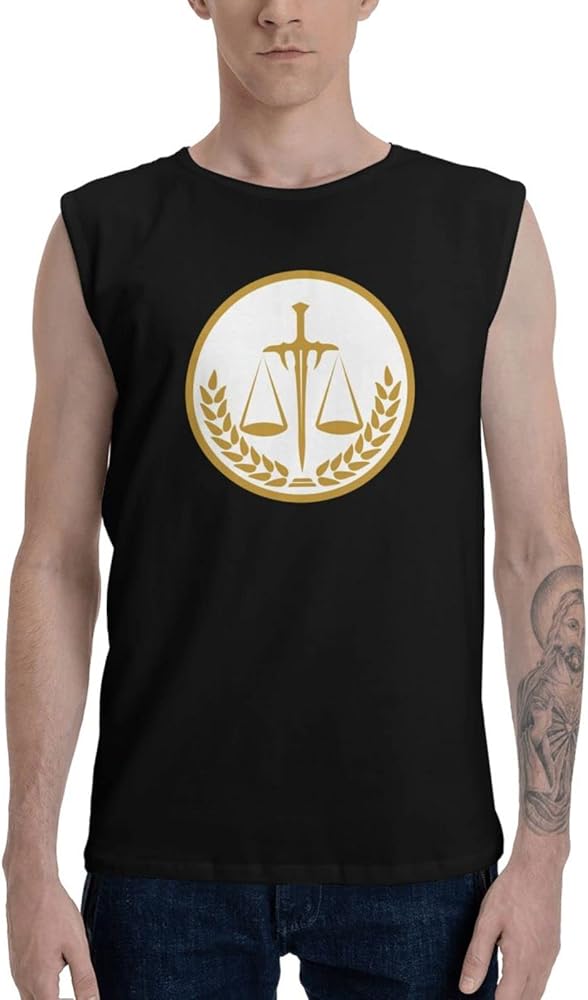 Justice for All Tank Tops Man T Shirt Sleeveless Shirt