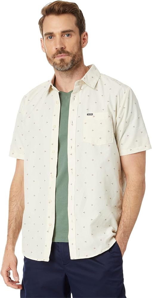 Volcom Men's Mistere Short Sleeve Button Down Shirt