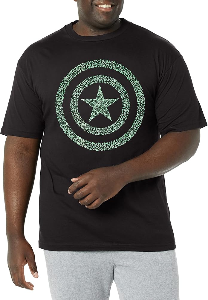 Marvel Big & Tall Classic Clover Shield Men's Tops Short Sleeve Tee Shirt