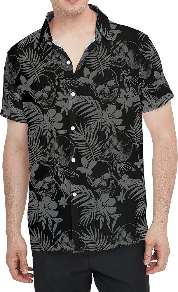 Animal Shirts for Men Button Up Shirt Hawaiian Beach Shirt Button Down Short Sleeve Shirt Summer