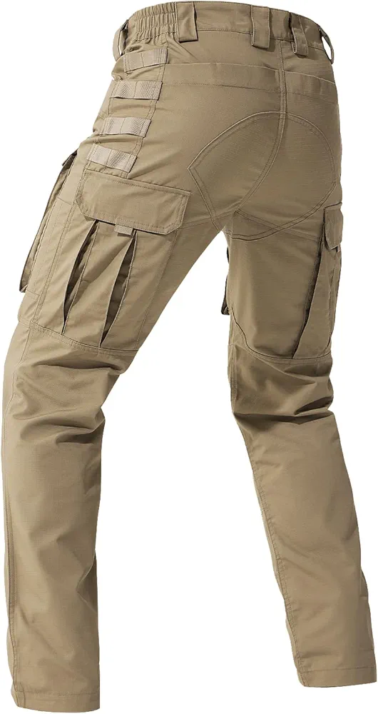 FREE SOLDIER Men's Cargo Pants,Tactical Pants for Men Stretch,Durable Ripstop EDC Work Pants for Hiking