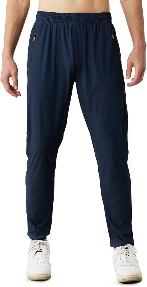 Men's Stretch Athletic Pants Lightweight Workout Joggers