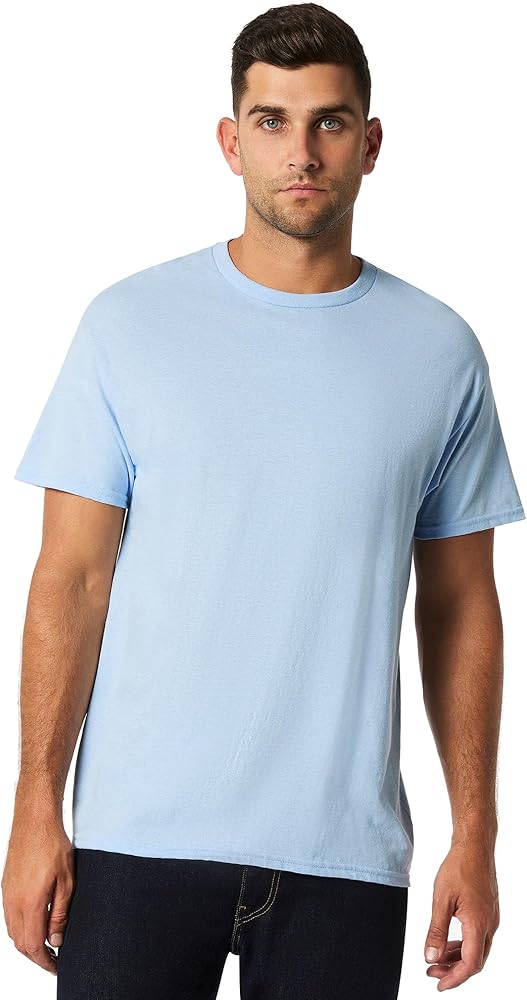 Gildan 5.3oz Heavy Cotton Short Sleeve T-Shirt - Light Blue 5000 2XL