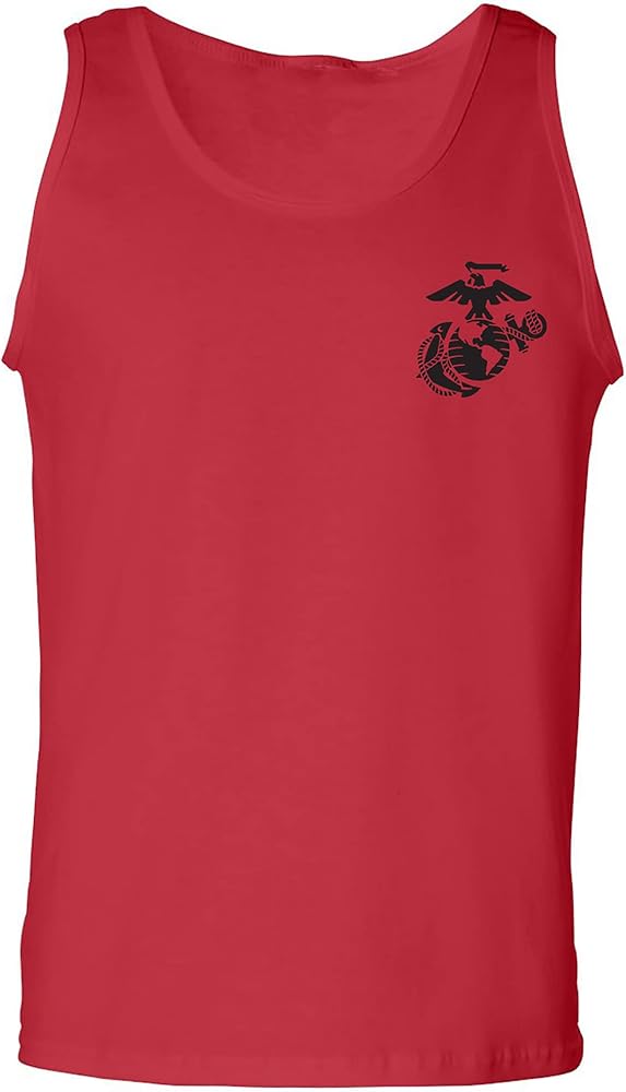 zerogravitee Marines Emblem left chest Adult Tank Top