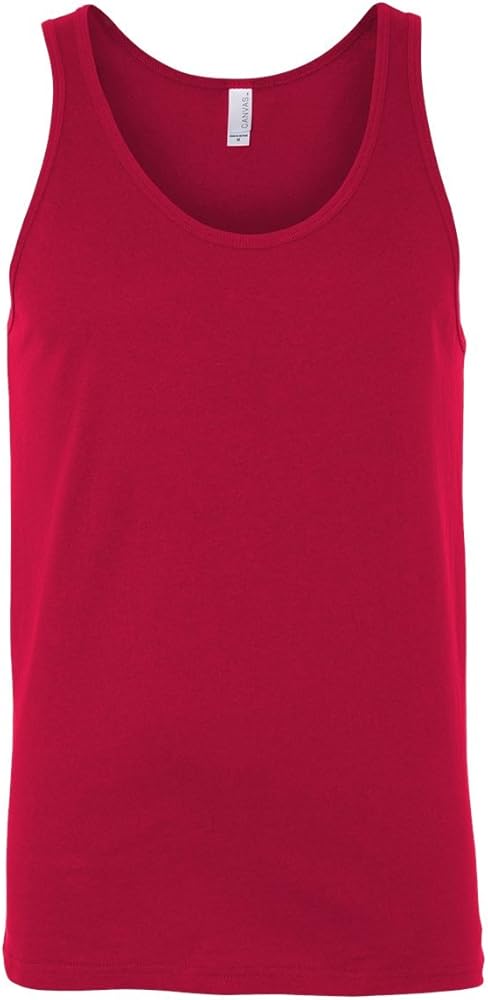 Canvas Unisex Jersey Tank -Red-XX-Large-1PK