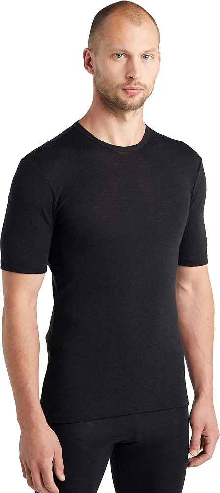 Icebreaker Merino Men's Standard 175 Everyday Short Sleeve Thermal Cold Weather Base Layer Crew T-Shirt