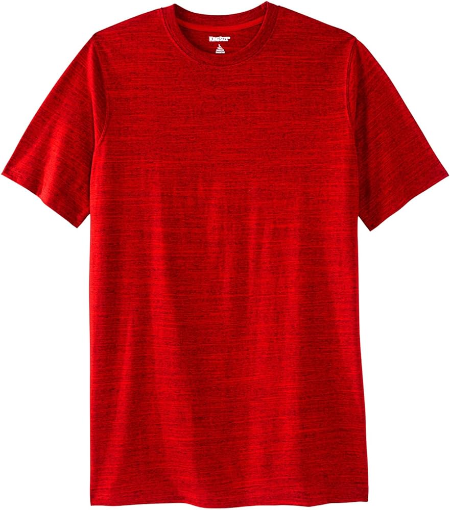 KingSize Men's Big & Tall Shrink-Less Lightweight Longer-Length Crewneck T-Shirt