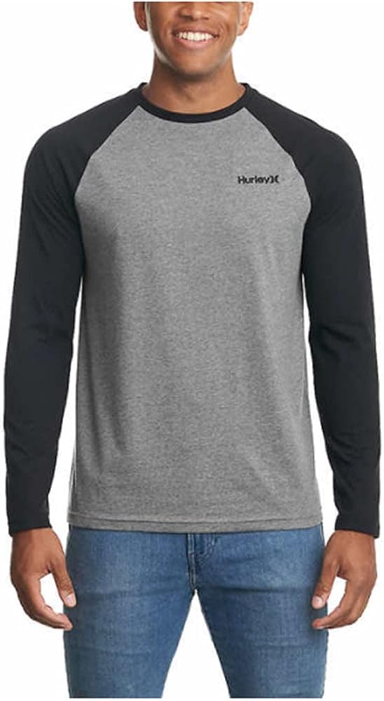 Hurley Men's Long Sleeve Raglan T-Shirt