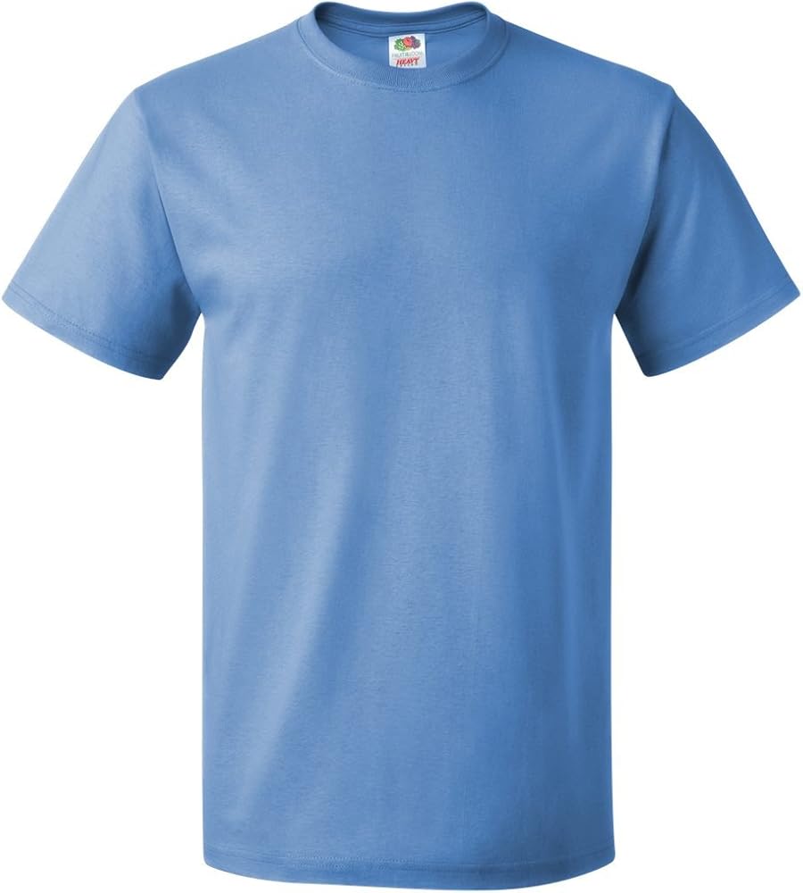 Fruit of the Loom Men's Seamless Lightweight T-Shirt, Columbia Blue, XXXX-Large