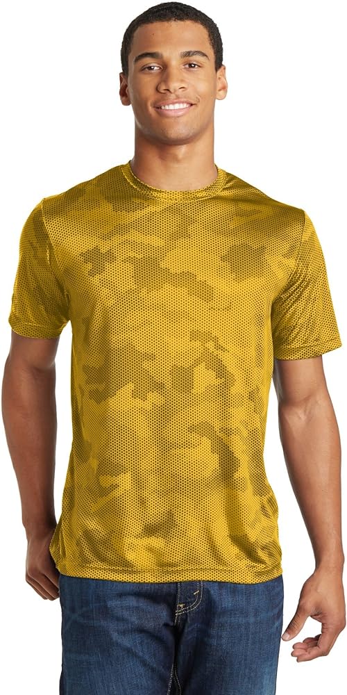 Sport Tek Men's Moisture Wicking CamoHex Tee Shirt