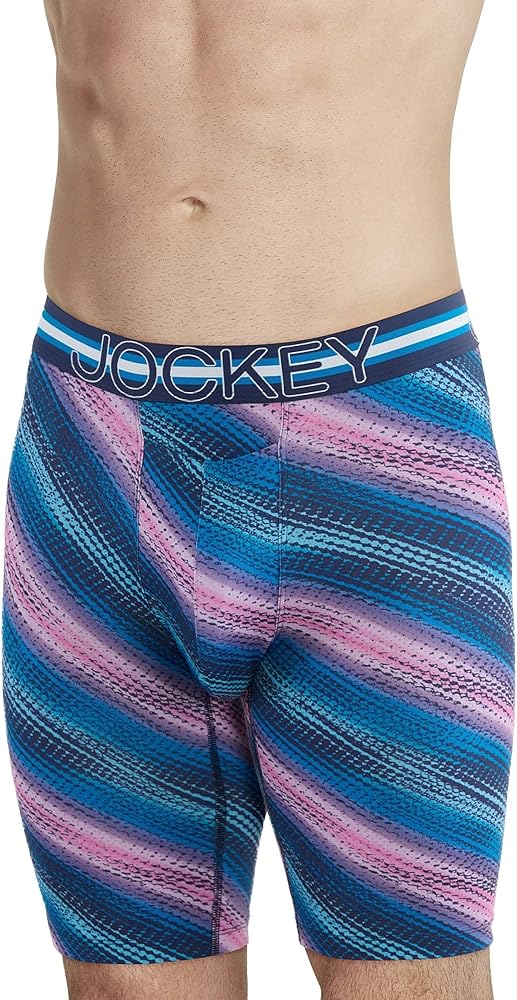 Jockey Men's Underwear Sport Stability Pouch Microfiber 11" Quad Short