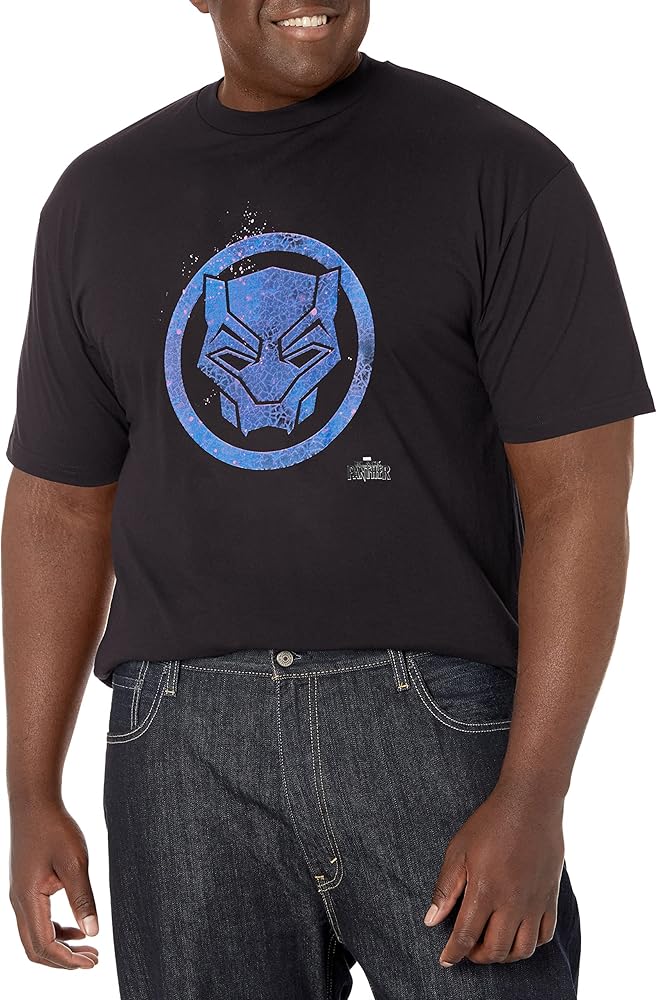 Marvel Big & Tall Panther Embers Men's Tops Short Sleeve Tee Shirt