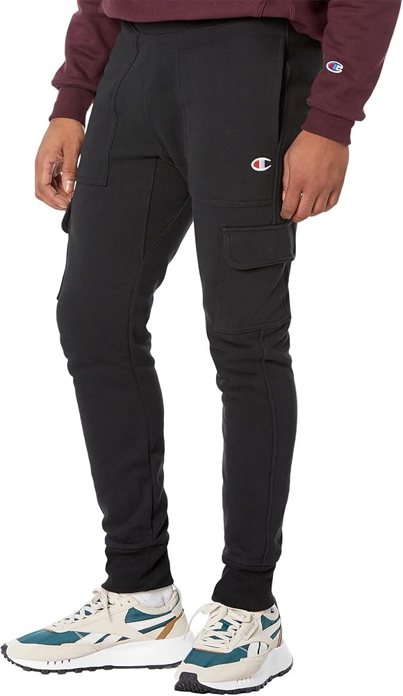 Champion Men's Cargo Joggers, Reverse Weave Fleece Cargo Pants for Men, Heavyweight, 30.5"