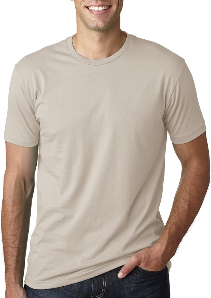 Next Level Mens Premium Fitted Short-Sleeve Crew T-Shirt - 3X-Large - Sand