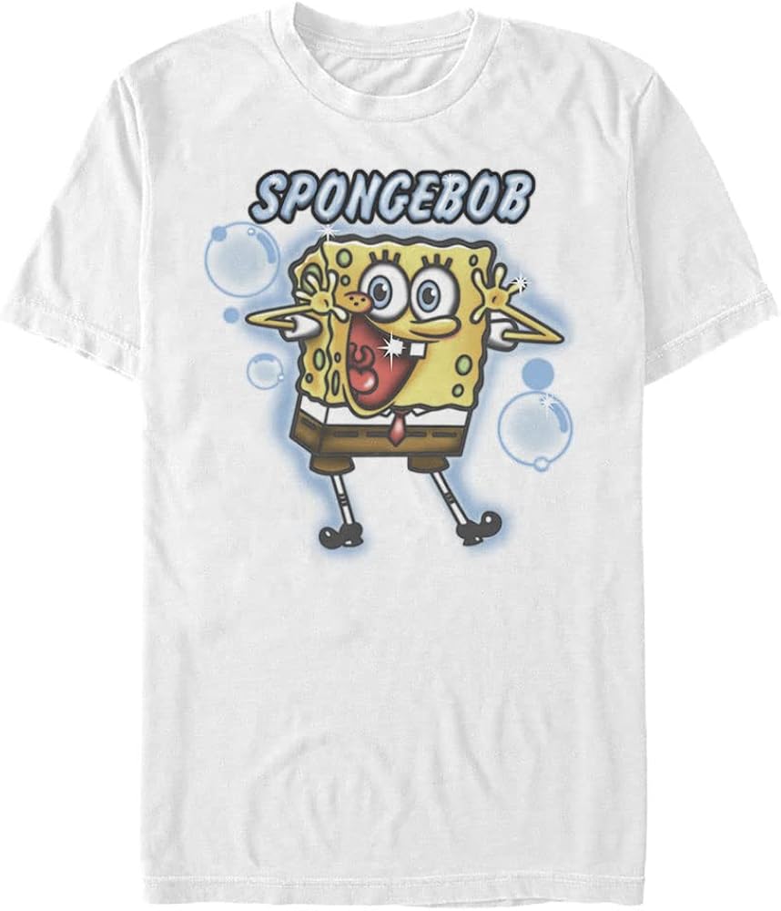 Nickelodeon Big & Tall Spongebob Squarepants Sponge Brush Men's Tops Short Sleeve Tee Shirt