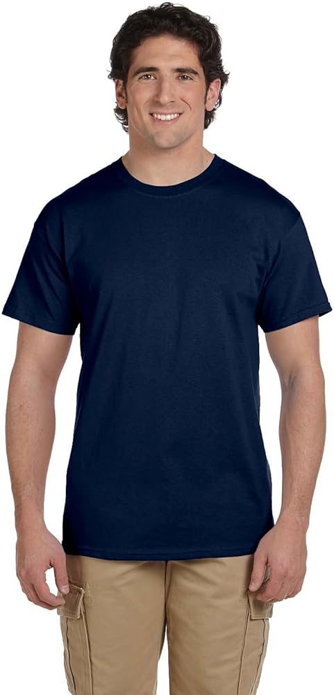 5 oz, 100% Heavy Cotton HD T-Shirt, Large, J Navy