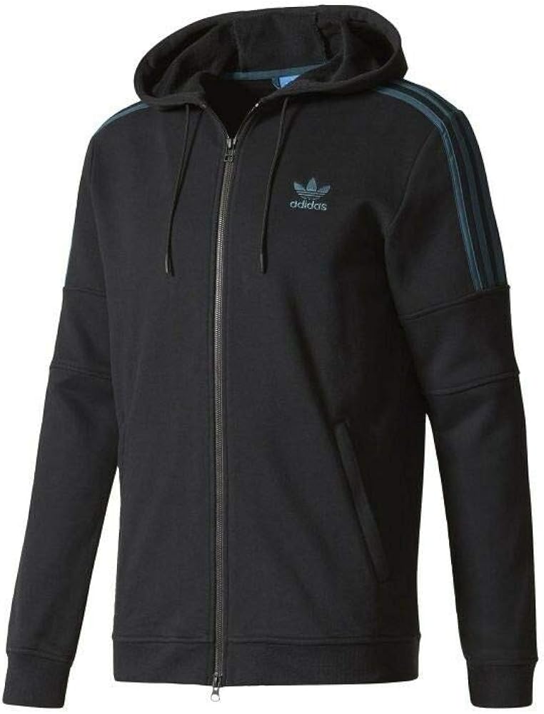 adidas MEN'S ORNAMENTAL BLOCK FULL-ZIP HOODIE