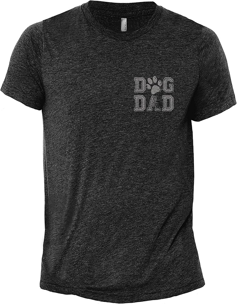 Thread Tank Dog Dad Gifts for Men, Fun Humor Best Dog Dad Shirt Gift Idea Fur Dog, Modern Breathable True Fit Crew Neck Eco Graphic Short Sleeve Tshirt Charcoal