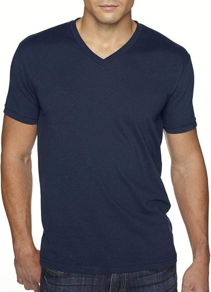 Next Level Mens Premium Sueded V-Neck shirt 6440-White (12 Pack)